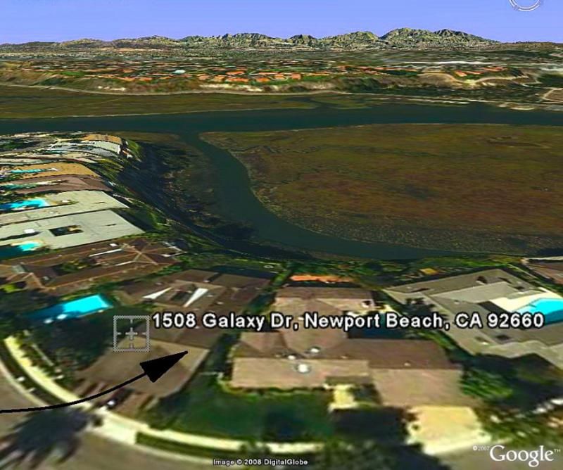 Residence located on Newport's Back Bay with view of Saddleback Mountain